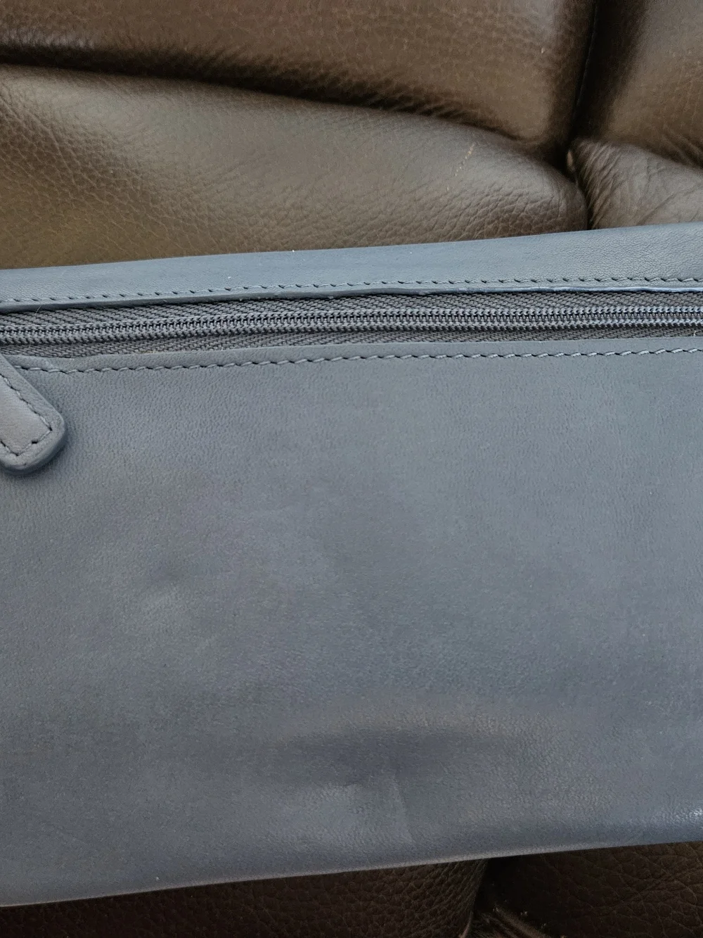 Fossil Women's Blue Leather Wallet Clutch  NWT